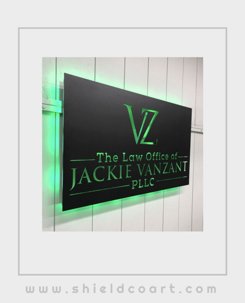 ShieldCo Art — Law Office of Jackie Vanzant, PLLC sign