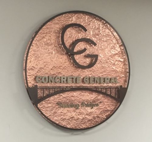 3d custom copper sign created by ShieldCo