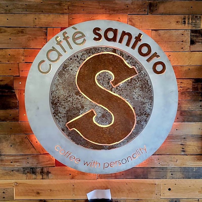 Caffe Santoro LED sign
