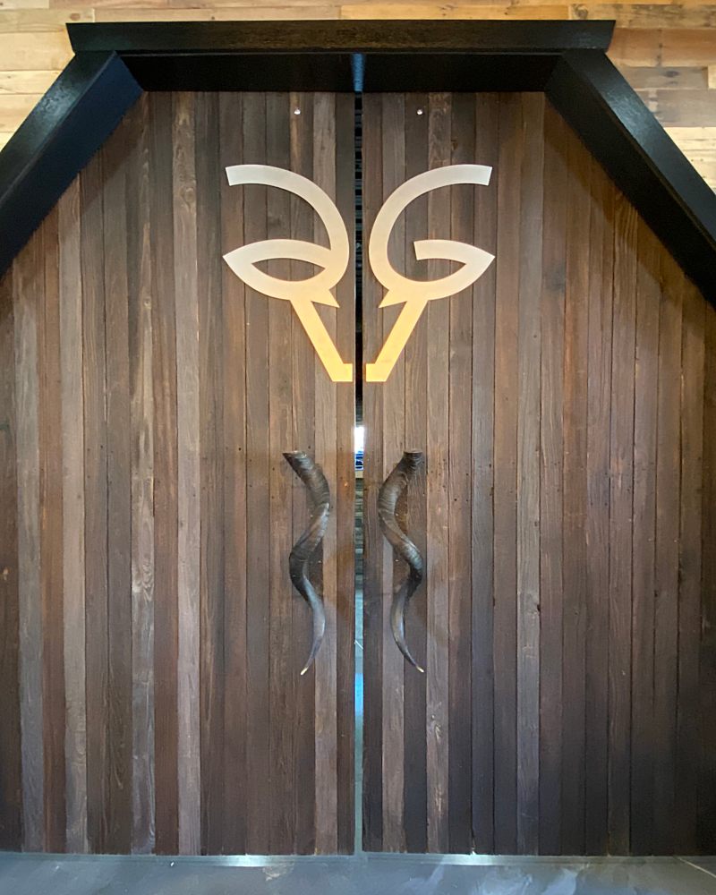 Angry Goat custom restaurant sign