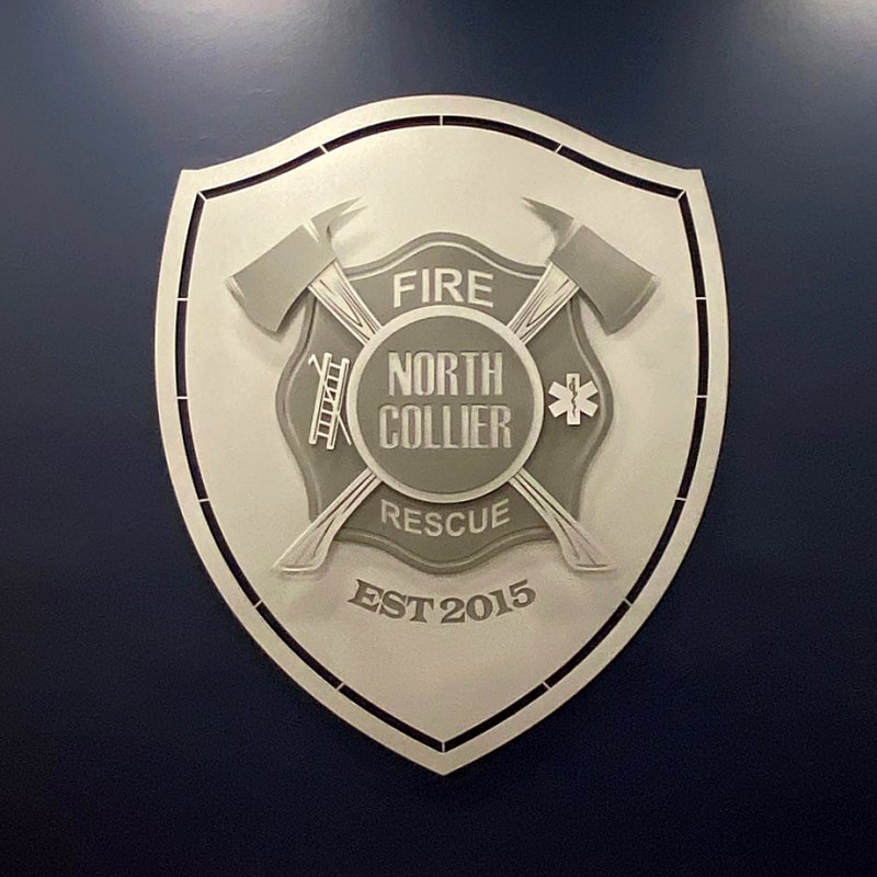 NCFR custom stainless steel sign