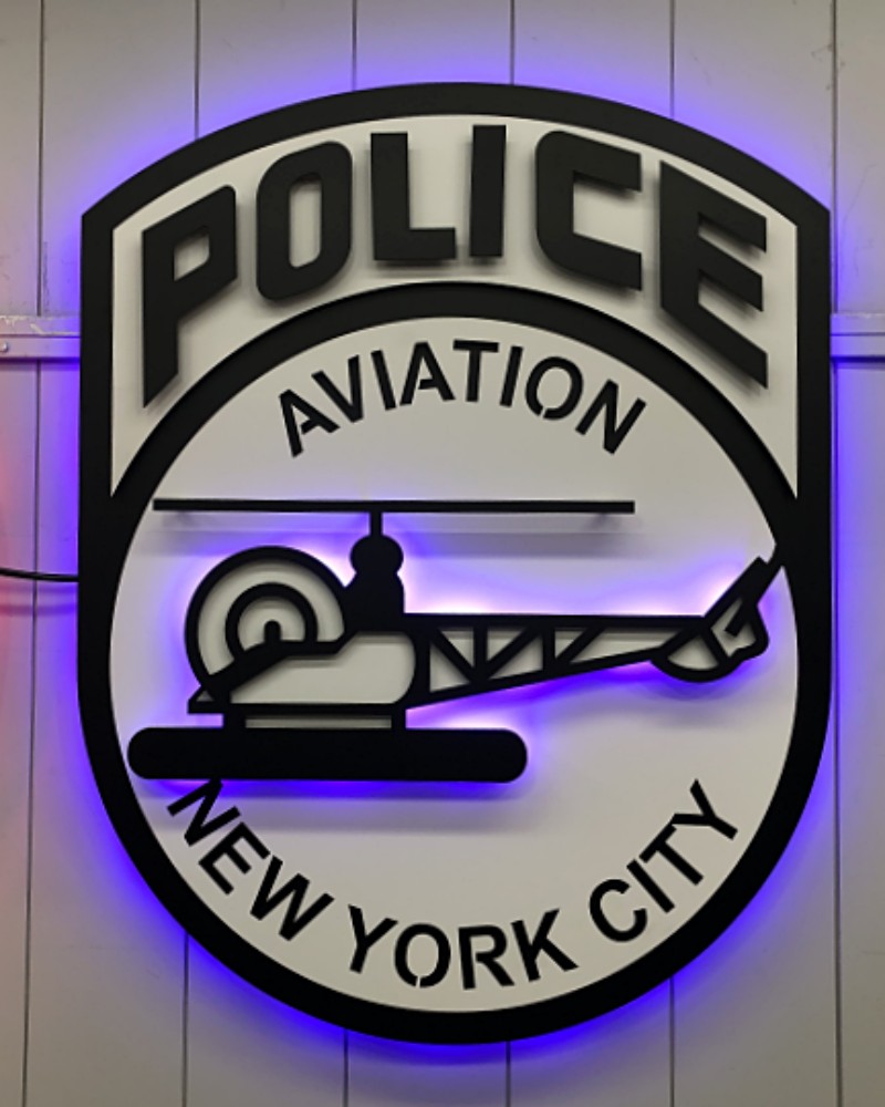 New York Police multi layer custom first responder sign