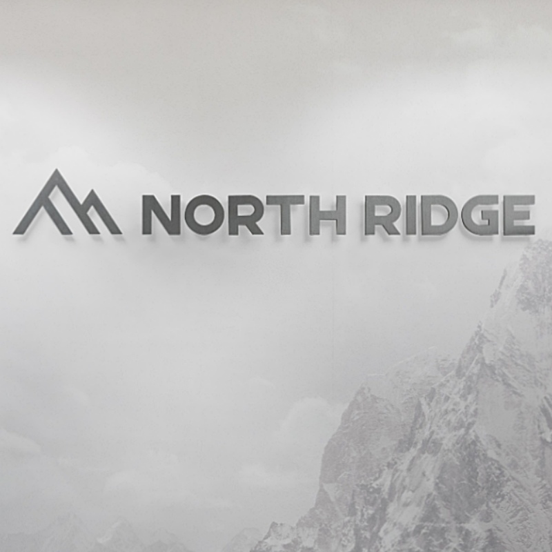 North Ridge Wealth Advisors custom steel sign