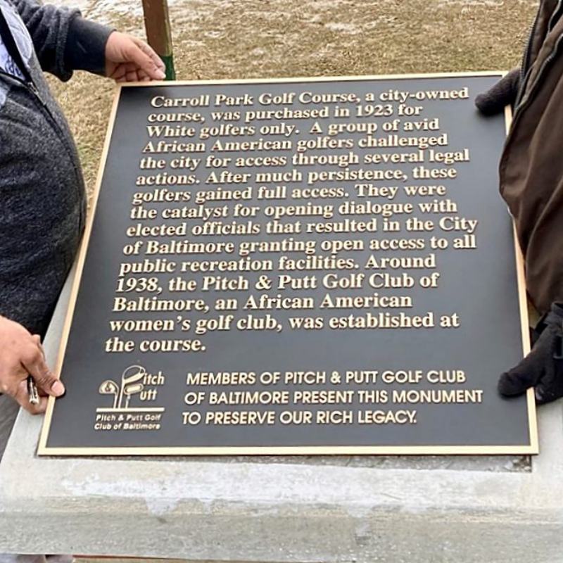 Pitch&Putt brass sign