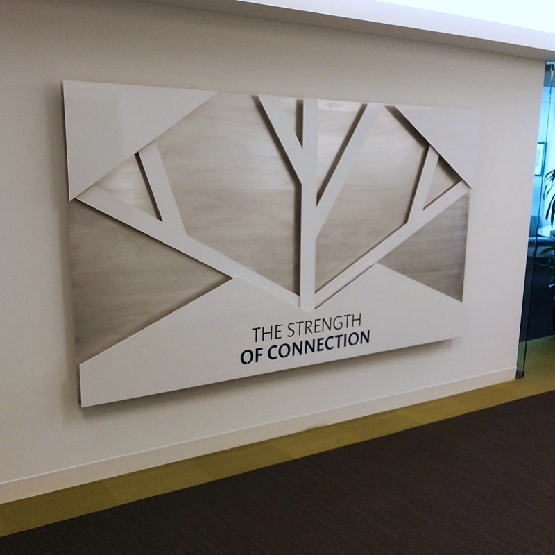Sasser Family Companies custom office sign