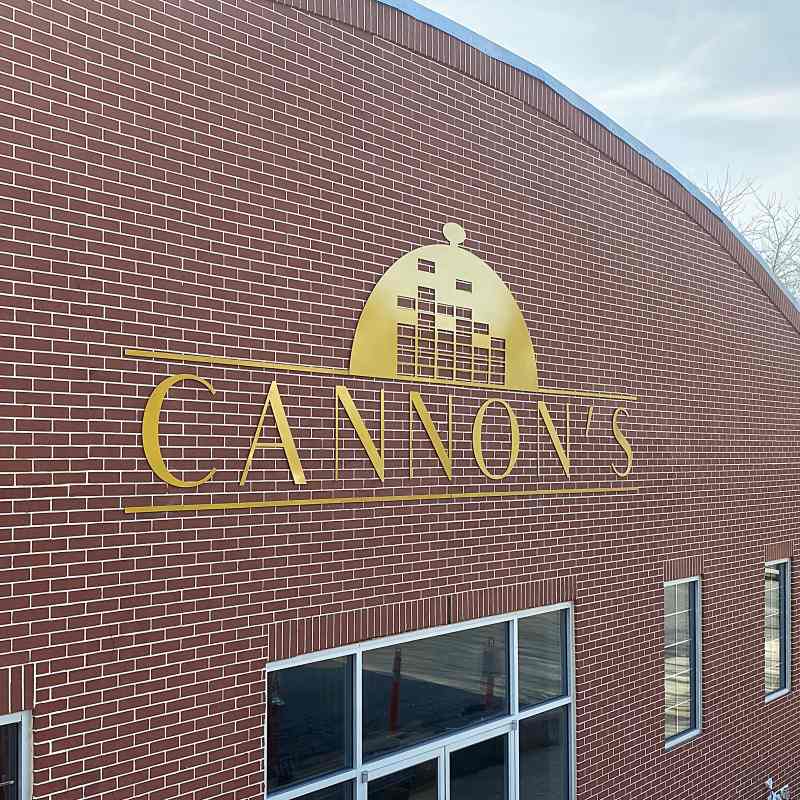 Cannon's Smoketown brass sign