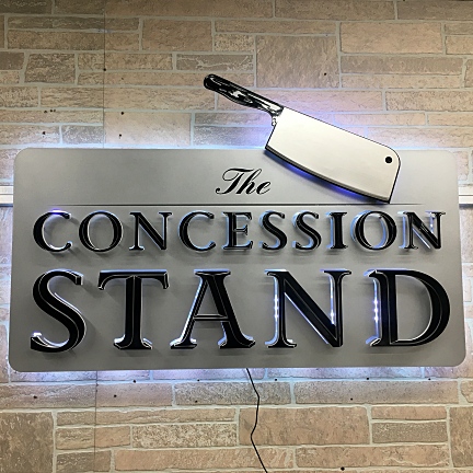 hub stadium metal types custom sign