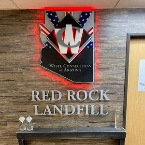 Red Rock Landfill sign