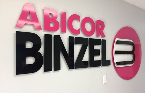 ABICOR Binzel Logo Sign