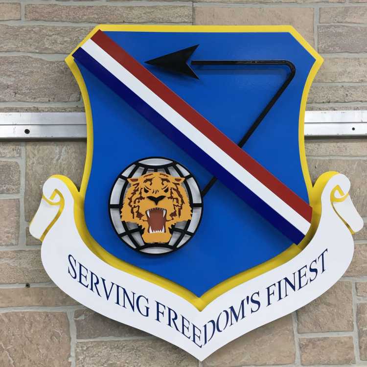 custom sign for the serving freedoms finest organization