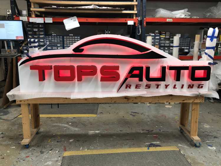 custom illuminated for tops auto restyling ready for installation