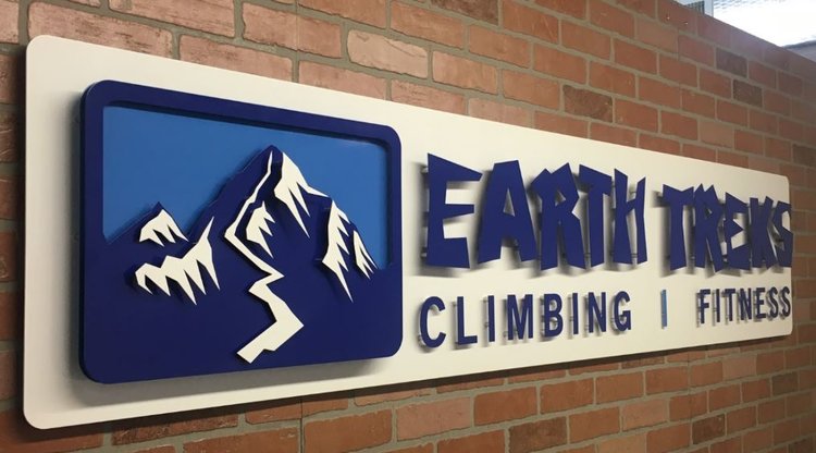 Earth Treks custom signage