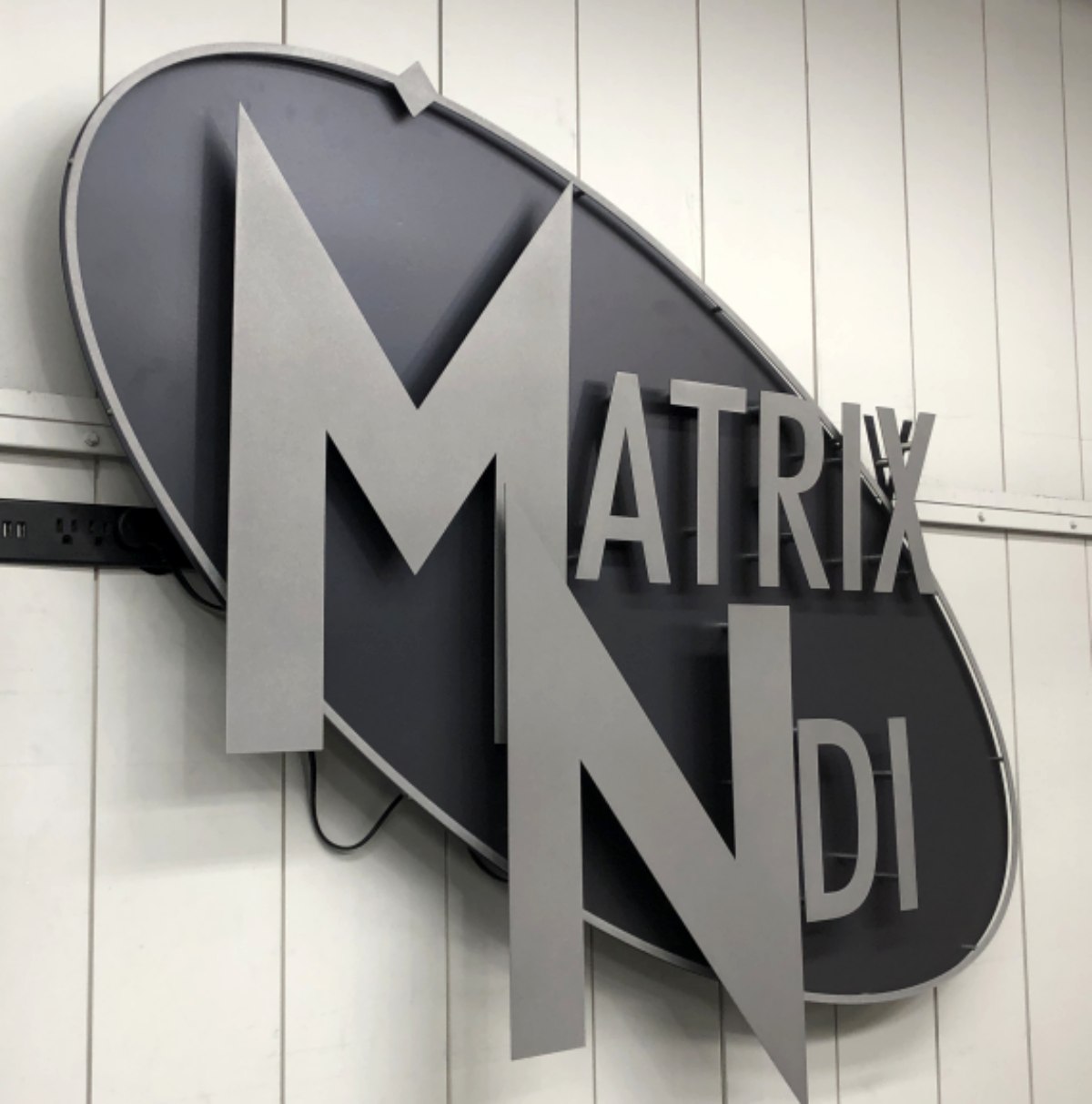 Matix NDI two layers powder coated custom sign