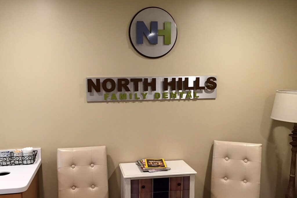 North Hills custom office sign
