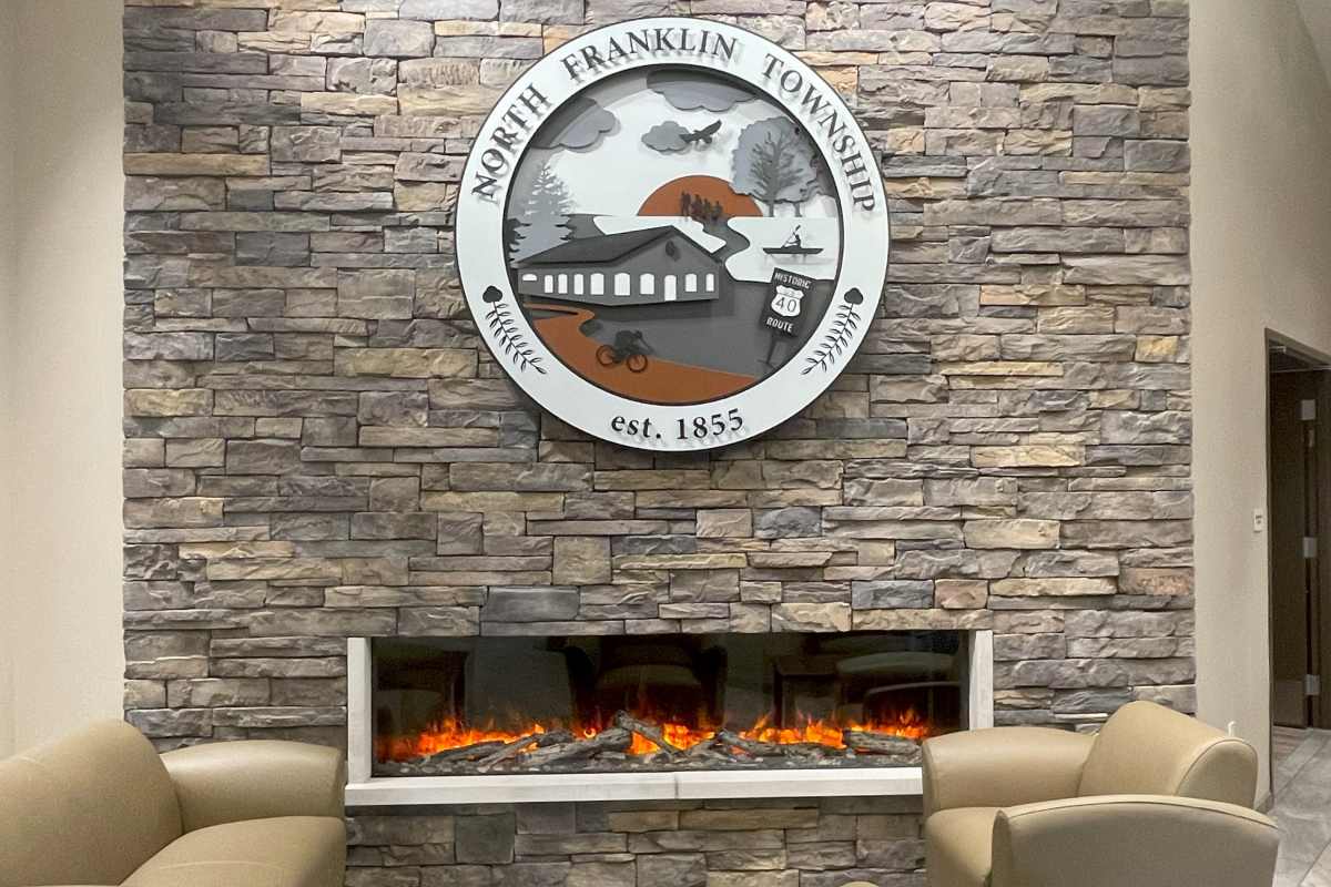 north franklin township custom office sign