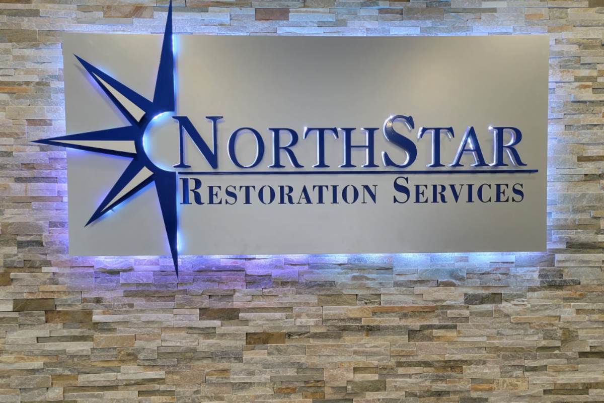 North Star Insurance custom office sign