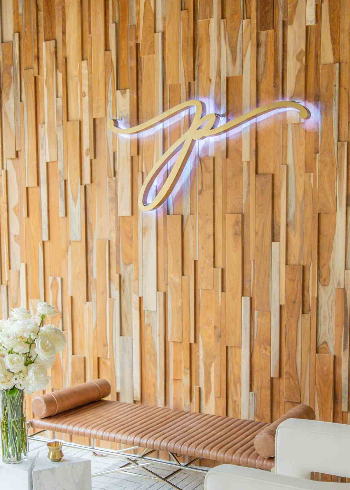 Plumped custom metal sign installation