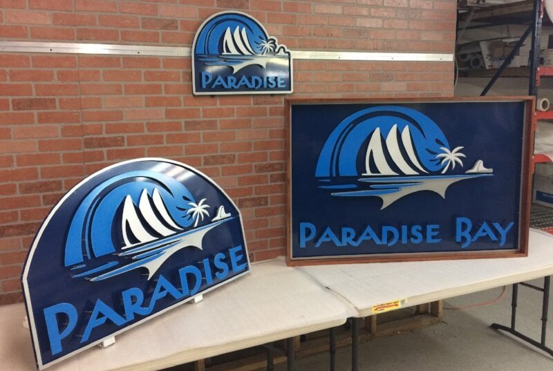 Paradise Bay Metal Signs for Hawaii