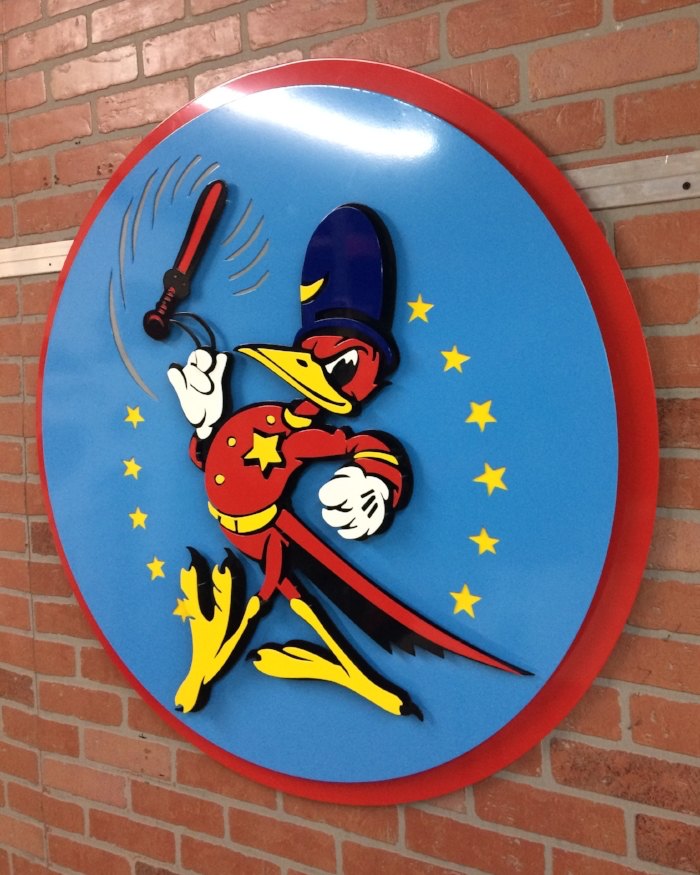 Custom Layered Powder Coated Metal Signage